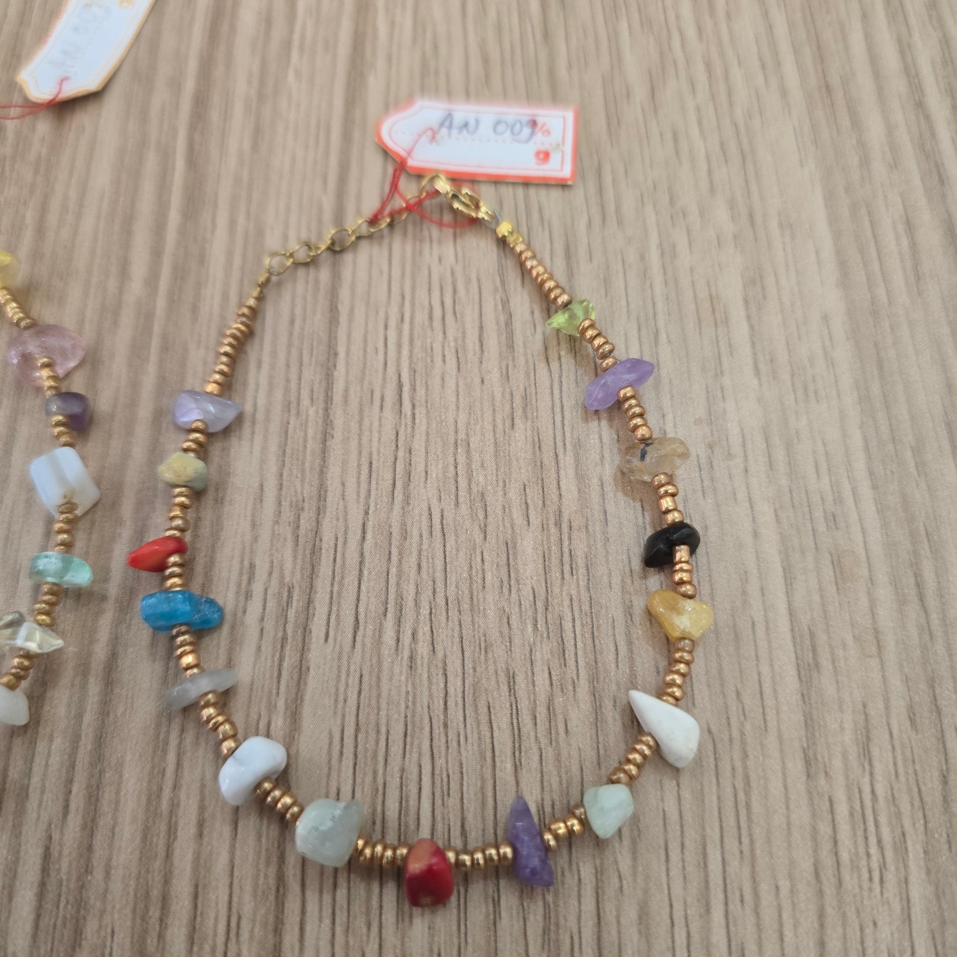 Mix Raw Gemstone Anklets