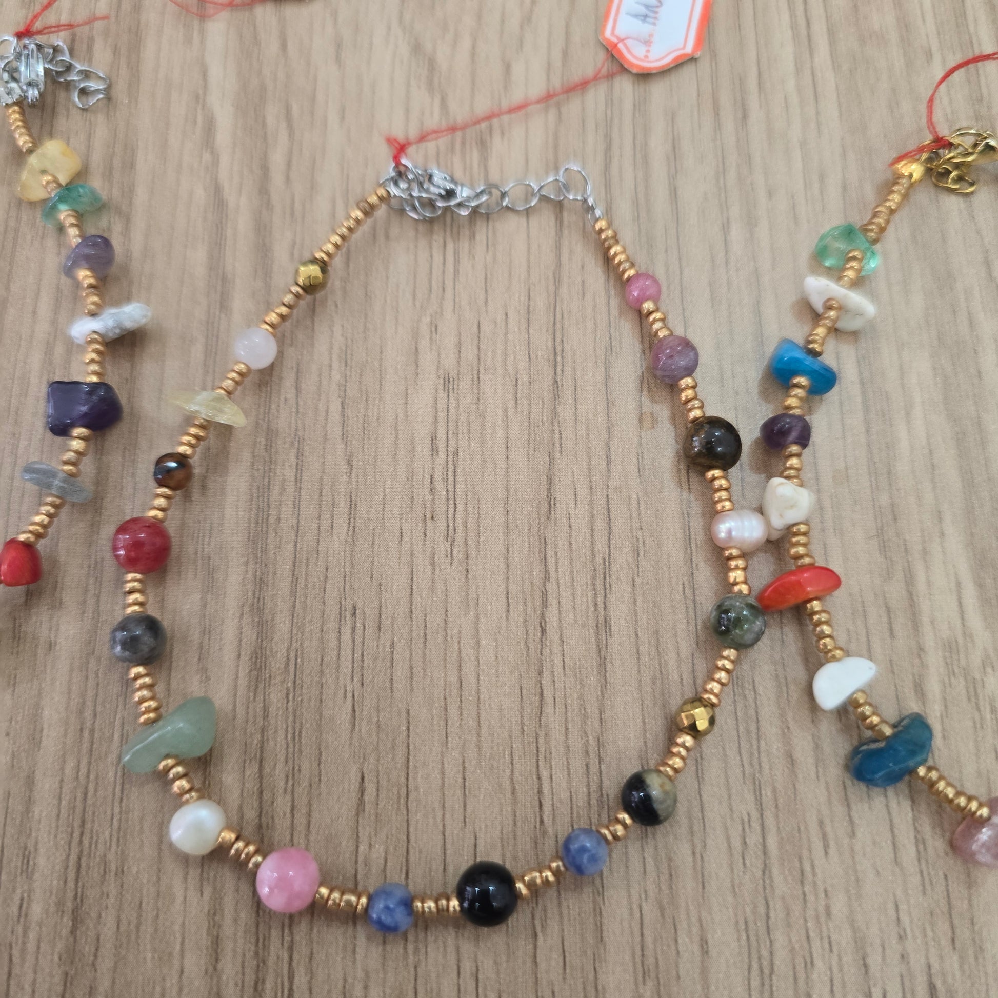 Mix Raw Gemstone Anklets