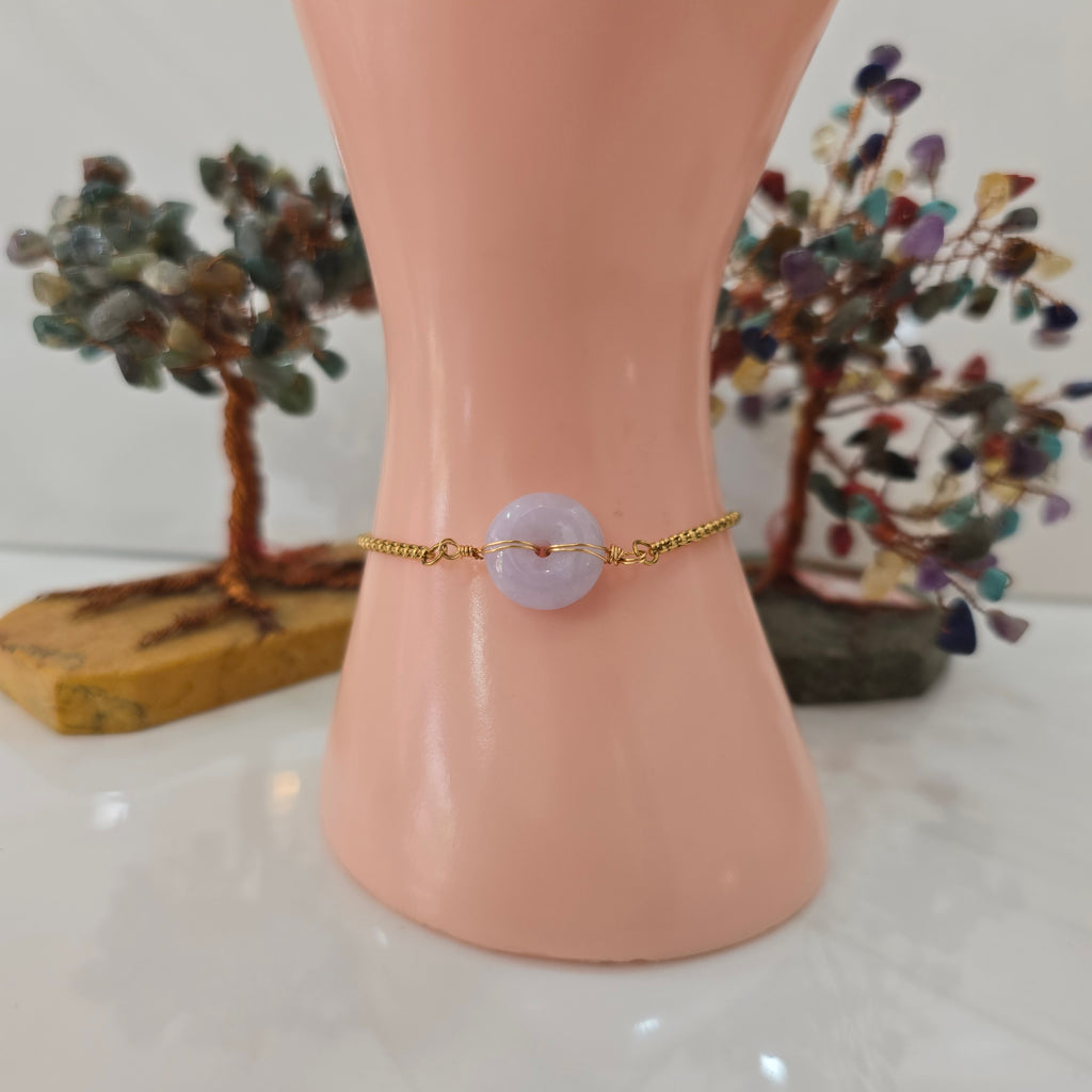 Lavender Jade Bracelet