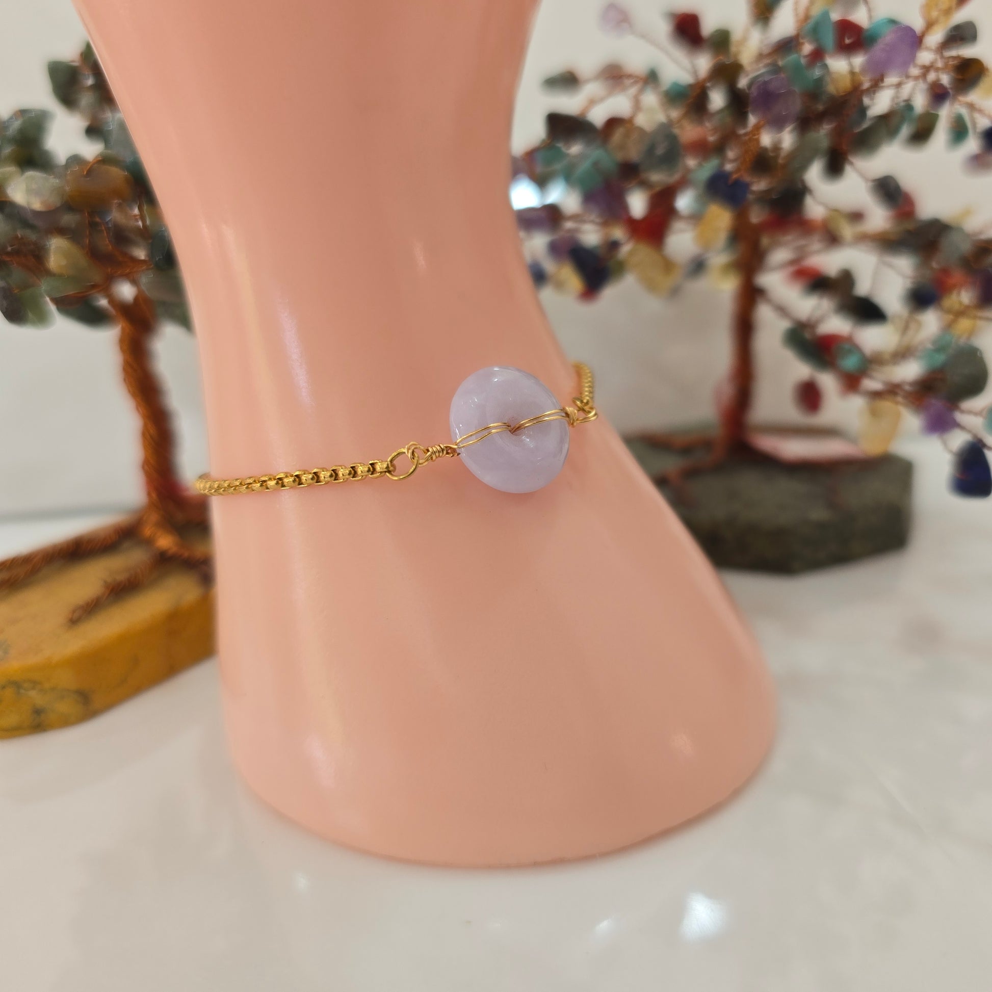 Lavender Jade Bracelet